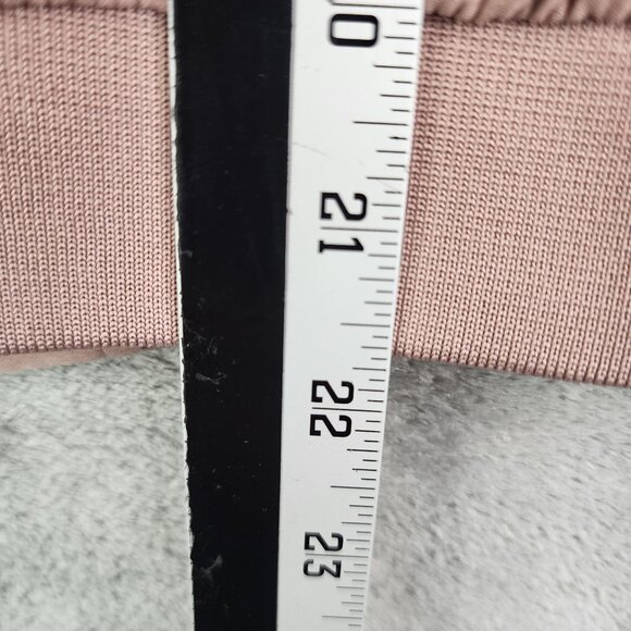 Womens Pink Be Cool Los Angeles Bomber Jacket Full Zip Long Sleeve Size M - Picture 10 of 11